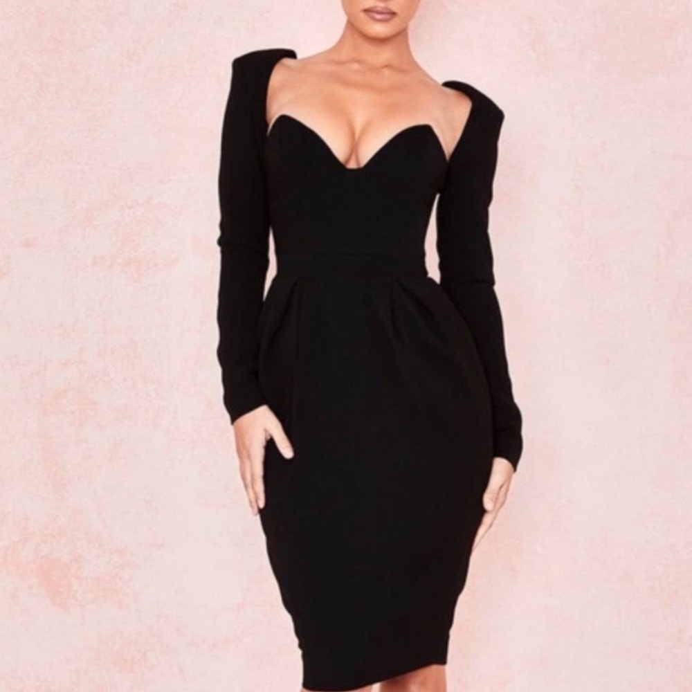 House of CB NWT Bustier Black Dress